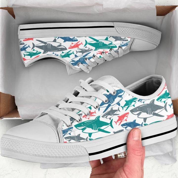 Illustrative example of shark shoes