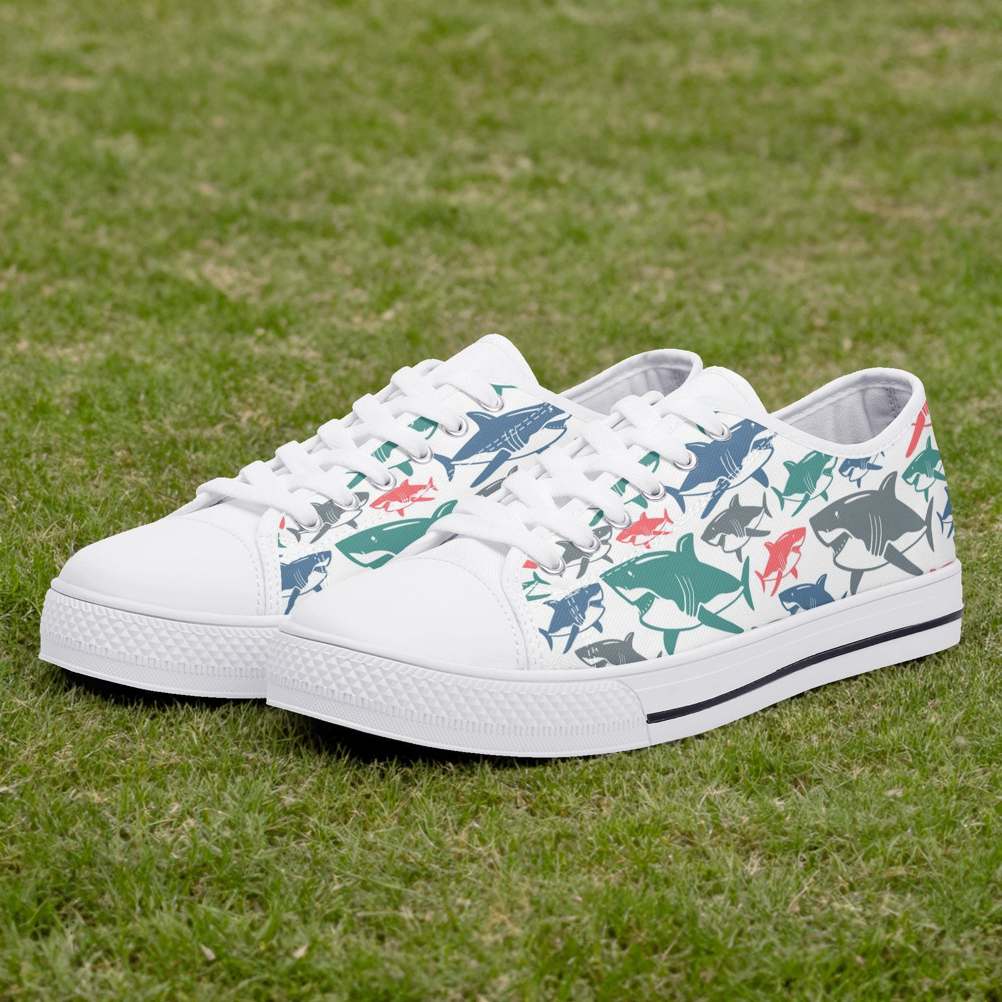 Illustrative example of shark shoes