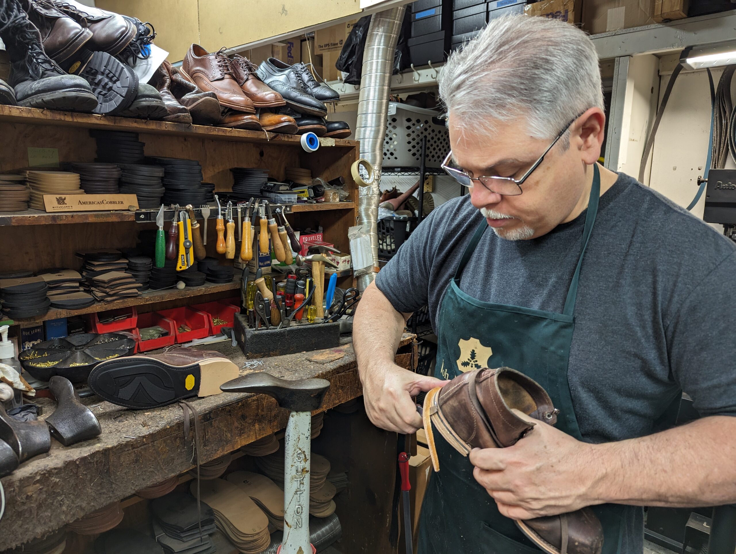 Illustrative example of shoe cobbler near me