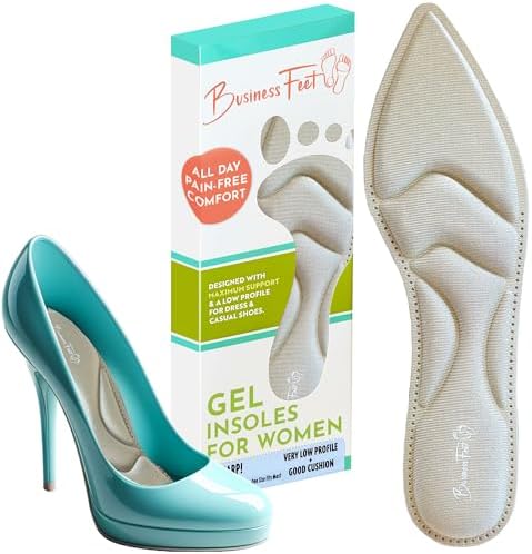 Illustrative example of shoe inserts for heels