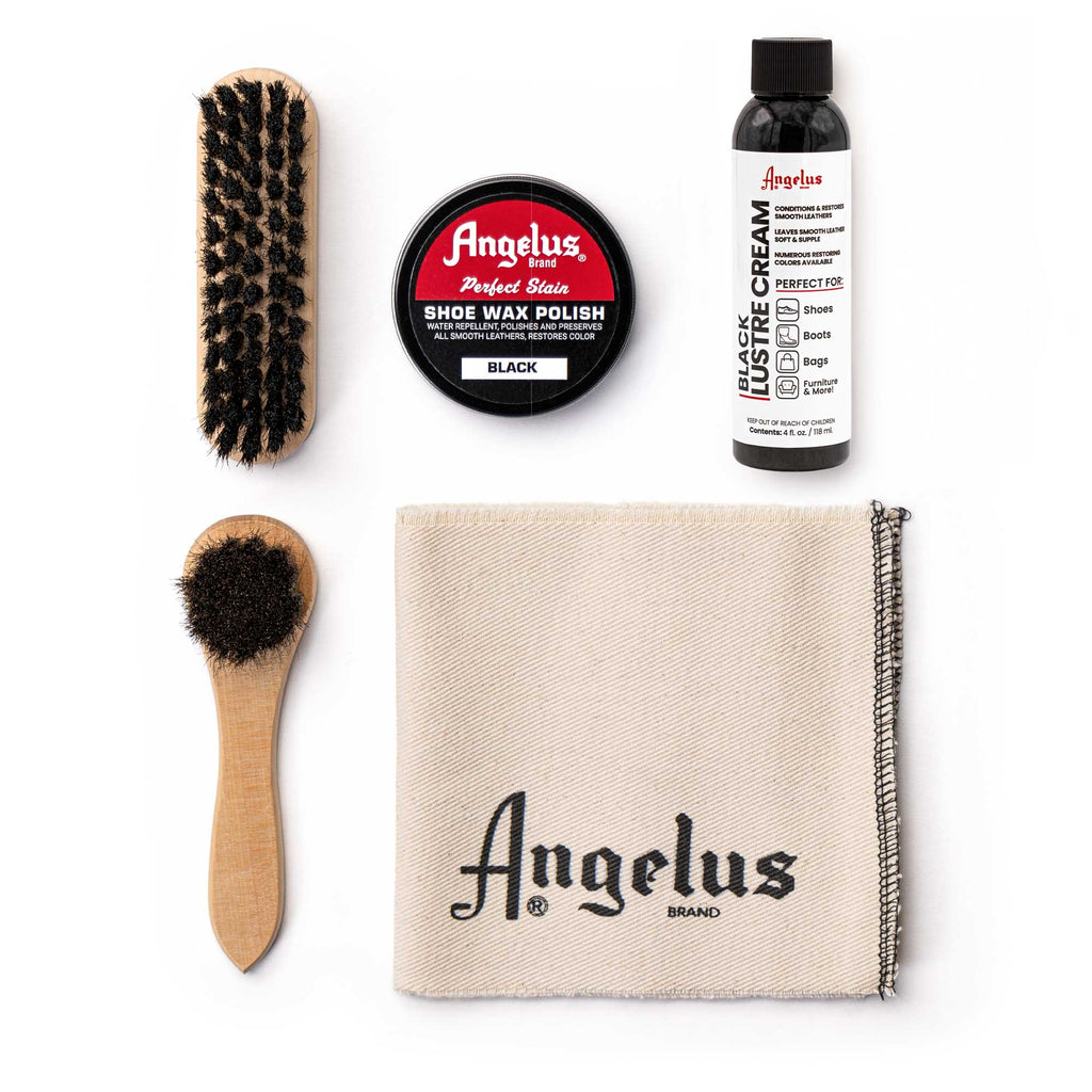 Illustrative example of shoe shine kit