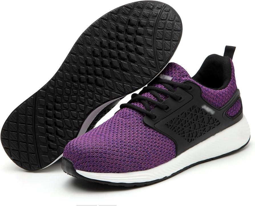 Illustrative example of shoes with purple