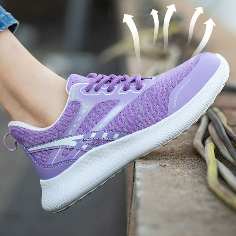Illustrative example of shoes with purple
