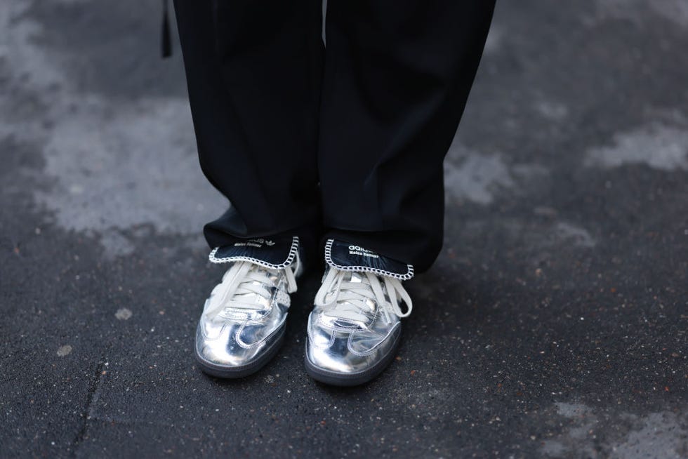 Illustrative example of silver shoes