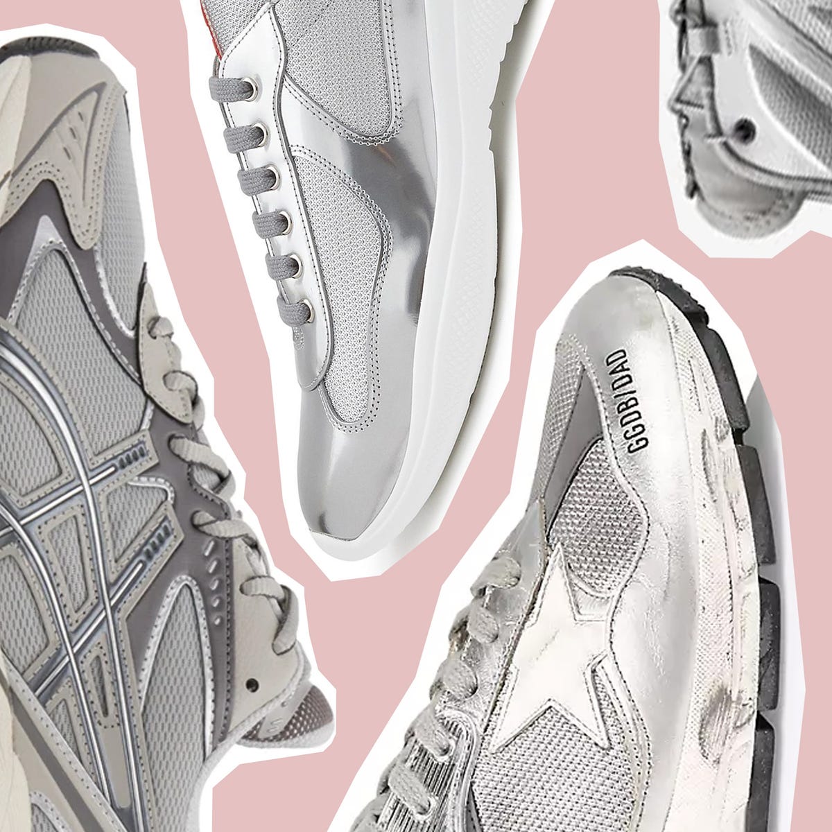 Illustrative example of silver shoes