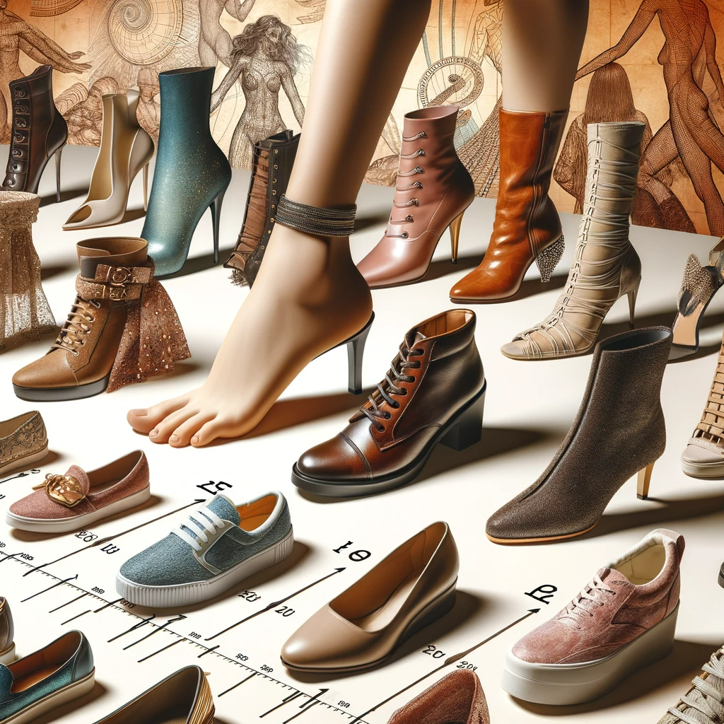 Illustrative example of size 12 womens shoes