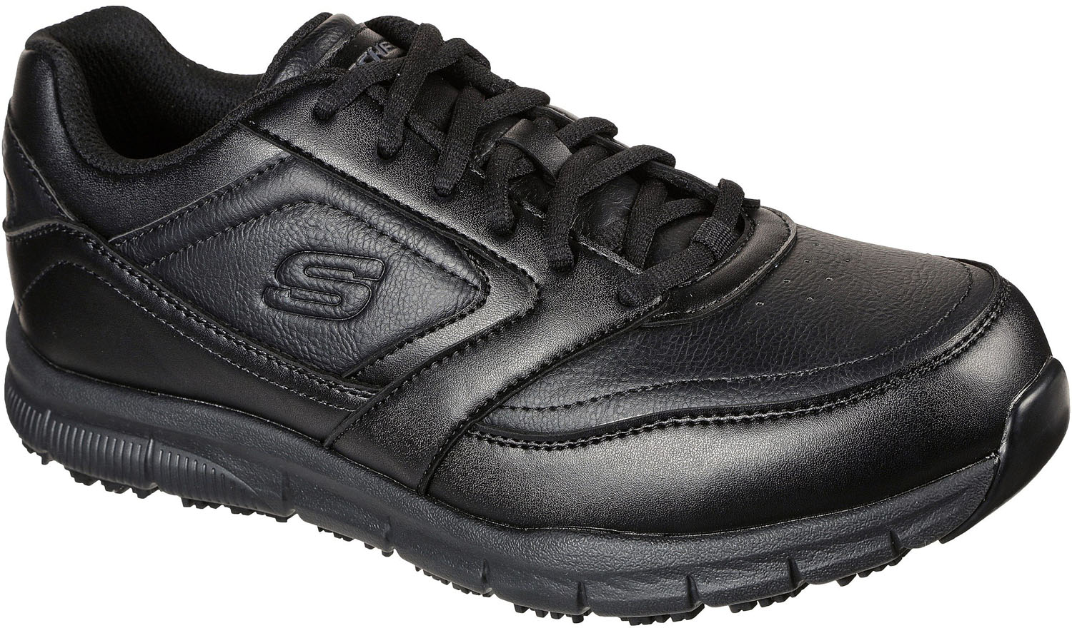 Illustrative example of skechers work shoes for men
