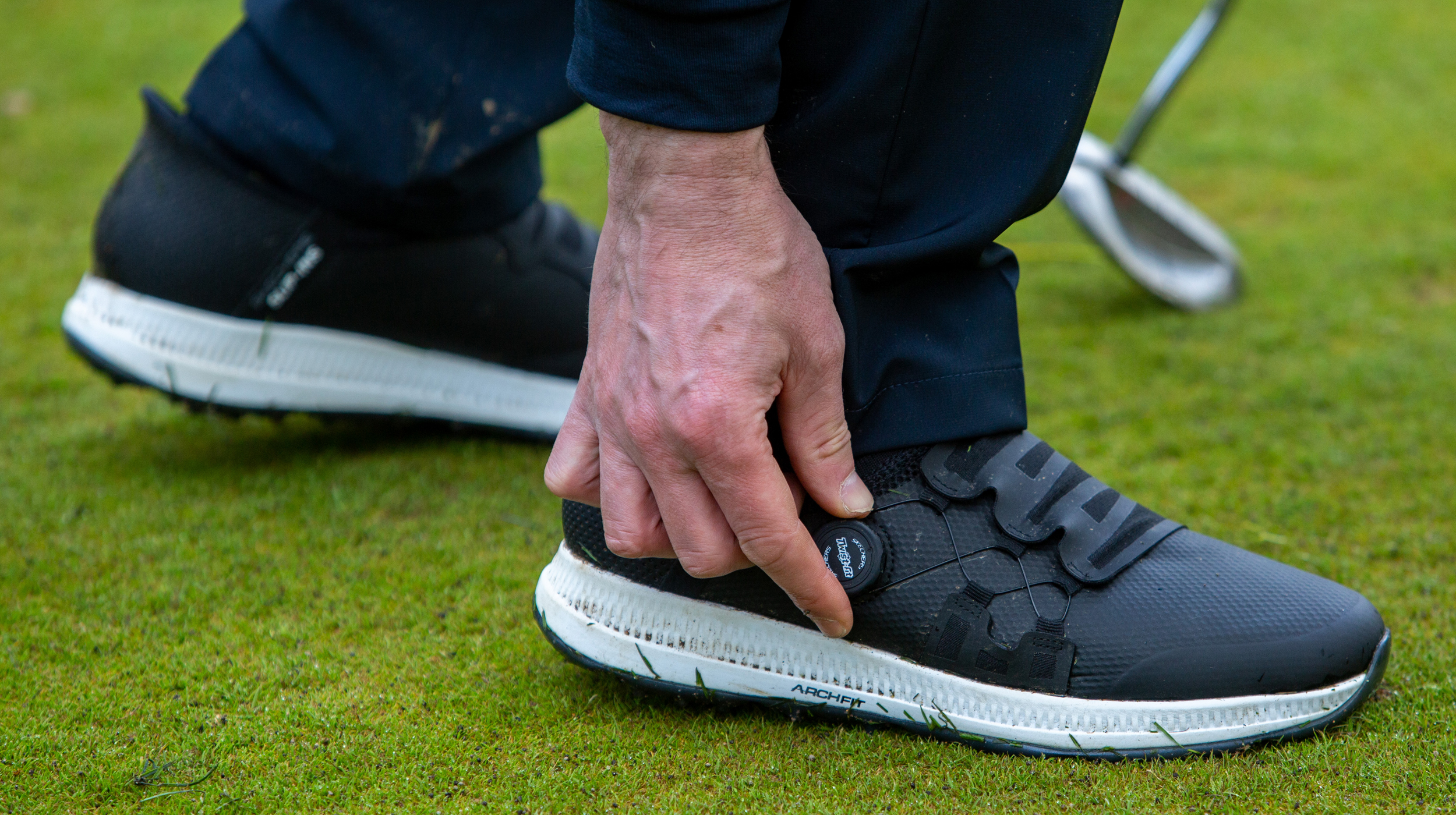 Illustrative example of sketchers golf shoes