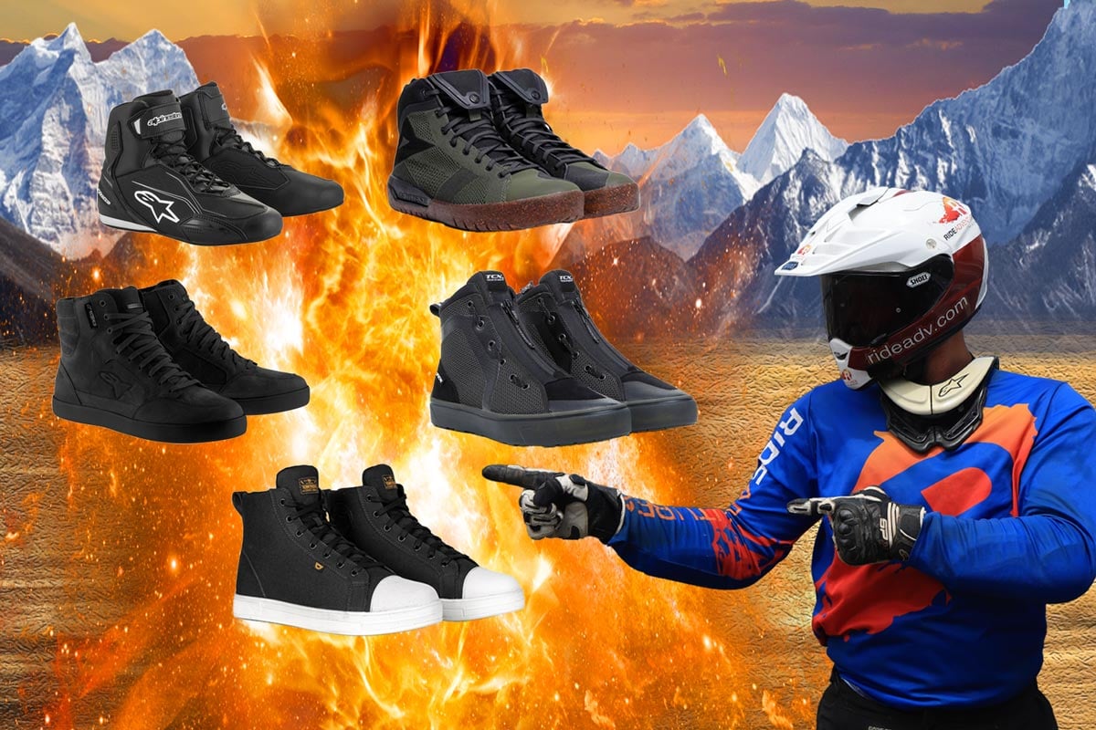 Illustrative example of street rider shoes