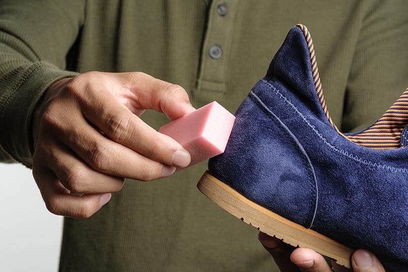 Illustrative example of suede shoe cleaner