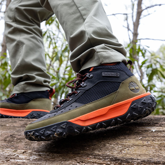 Illustrative example of timberland hiking shoes