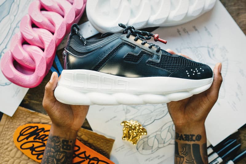 Illustrative example of versace shoes
