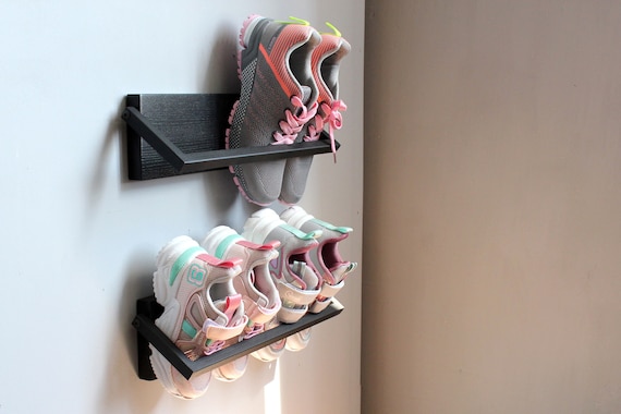 Illustrative example of wall shoe rack