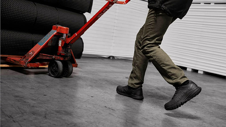 Illustrative example of warehouse shoes