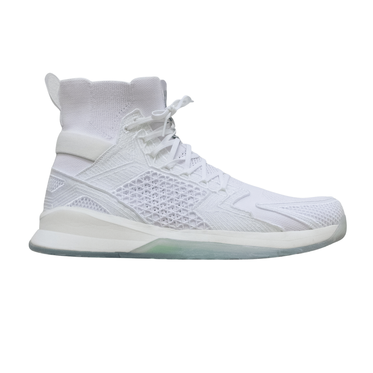 Illustrative example of white basketball shoes