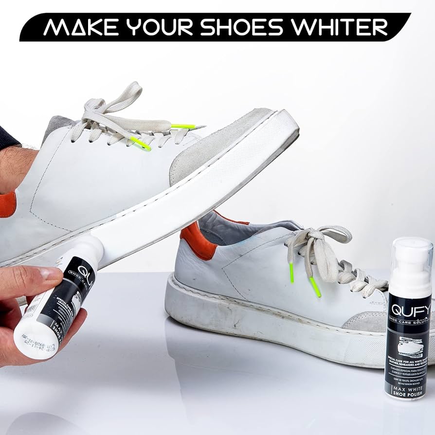 Illustrative example of white shoe polish