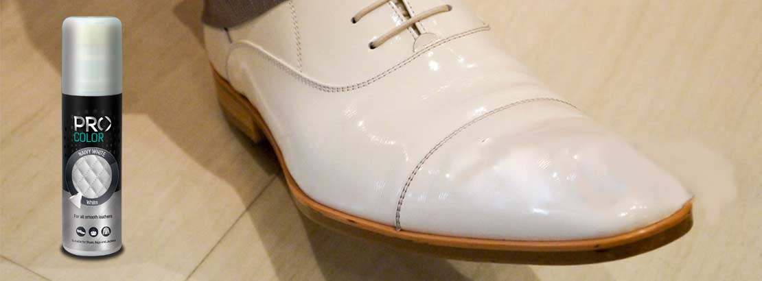 Illustrative example of white shoe polish