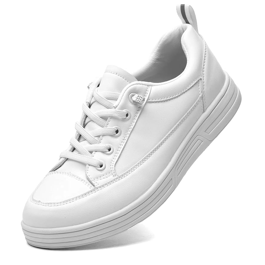 Illustrative example of white shoes women