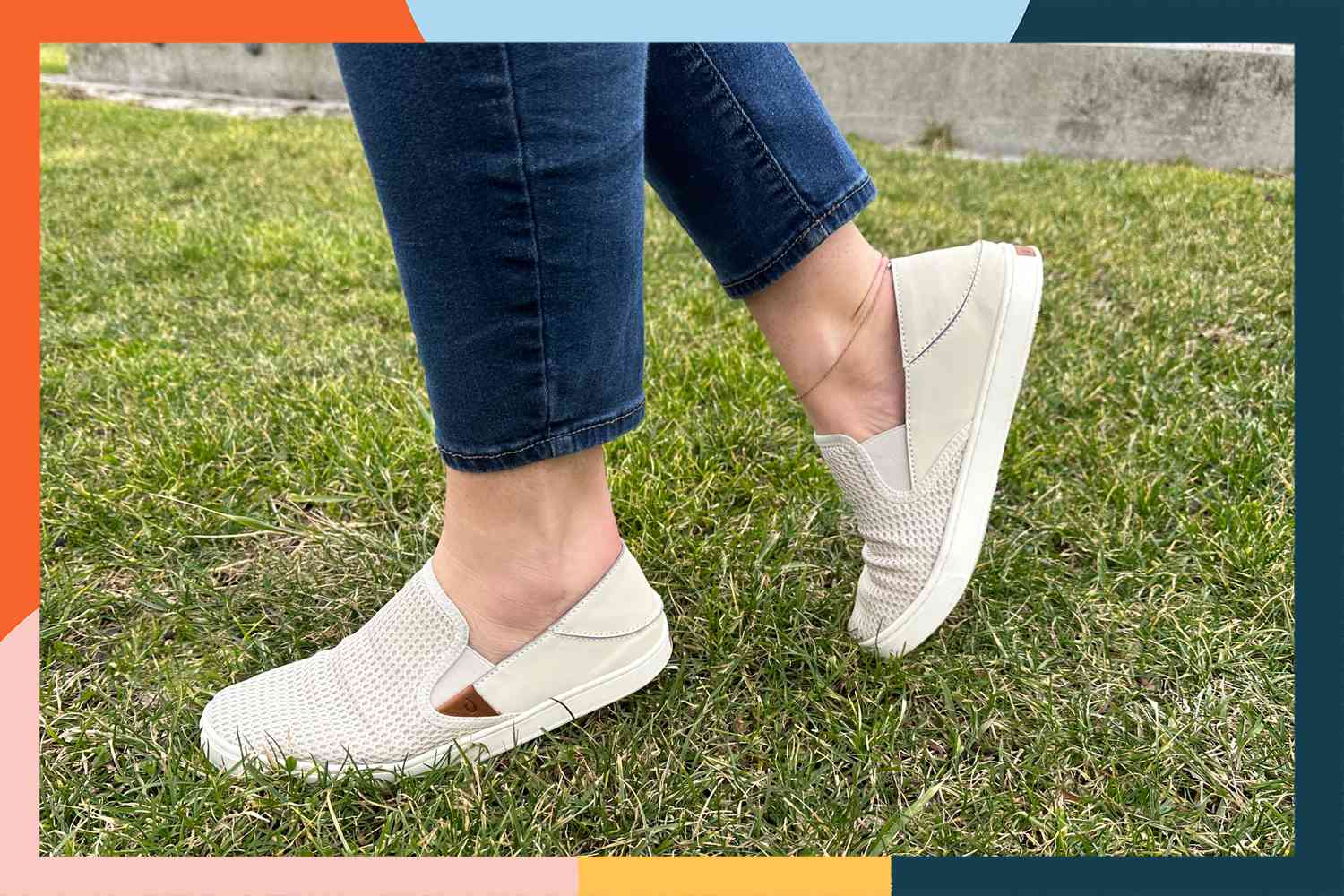 Illustrative example of women's slip on shoes