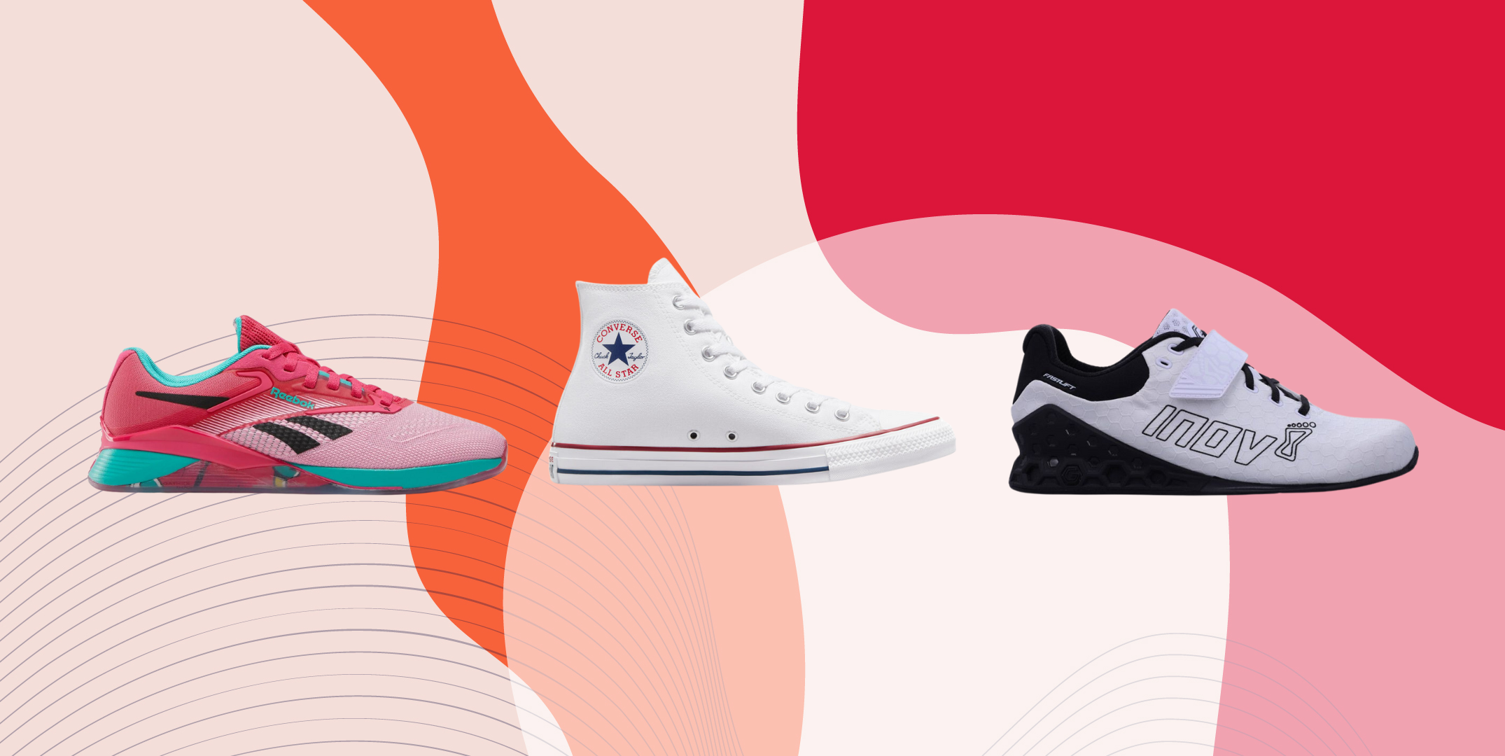 Illustrative example of women's weightlifting shoes