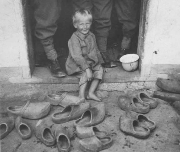 Illustrative example of wooden shoes