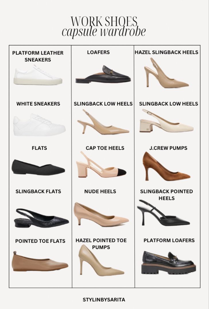 Illustrative example of work shoes women