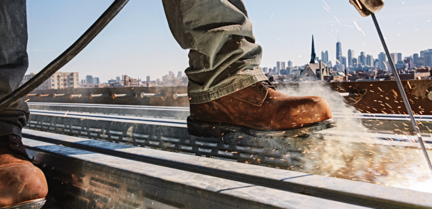 Illustrative example of work wear safety shoes