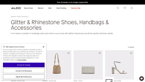 Aldo Shoes - Glitter & Rhinestone Handbags & Accessories
