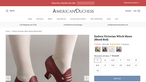 American Duchess - Endora Victorian Witch Shoes