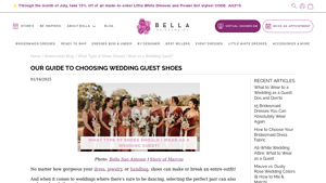 Bella Bridesmaids - Wedding Guest Shoe Guide