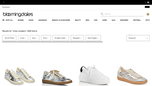 Bloomingdale's - Silver Sneakers