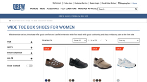 Drew Shoe - Wide Toe Box Comfort Footwear