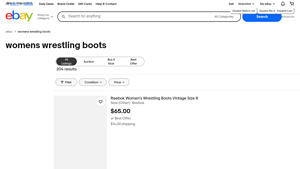 eBay - Women's Wrestling Boots