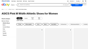 ASICS - Pink M Width Athletic Shoes for Women