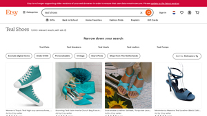 Etsy - Teal Shoes Collection