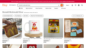 Etsy - Ronald McDonald Shoes