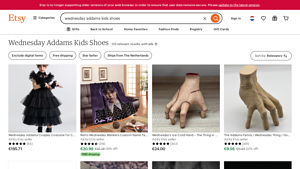 Etsy - Wednesday Addams Kids Shoes