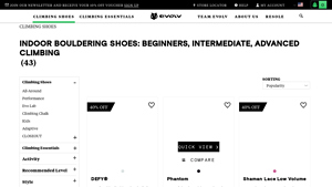 Evolv Sports - Indoor Bouldering Shoes