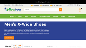 Flow Feet - Extra Wide Men's Shoes