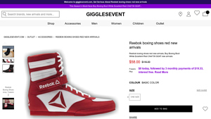 Reebok - Boxing Shoes Red New Arrivals