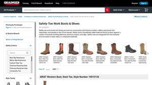 Grainger - Safety-Toe Work Boots and Shoes