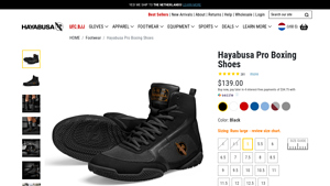 Hayabusa - Pro Boxing Shoes