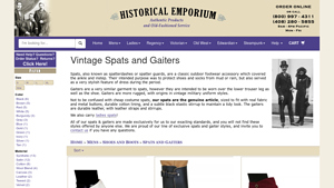 Historical Emporium - Vintage Style Men's Shoes and Boots