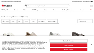 Macy's - Casual Lace-Up Platform Sneakers
