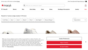 Macy's - Women's Wedge Sneakers