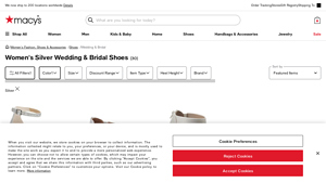 Macy's - Women's Silver Bridal Shoes