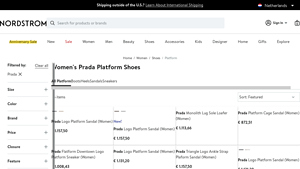 Prada - Flatform Downtown Logo Platform Sneaker