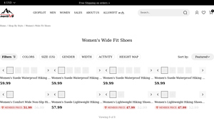 NORTIV 8 - Women's Wide Hiking Boots & Shoes