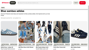 Adidas - Blue Sambas Women's Sneaker