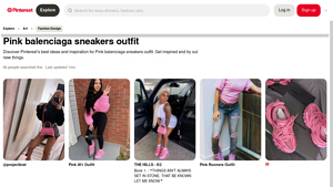 Balenciaga - Pink Sneakers Outfit